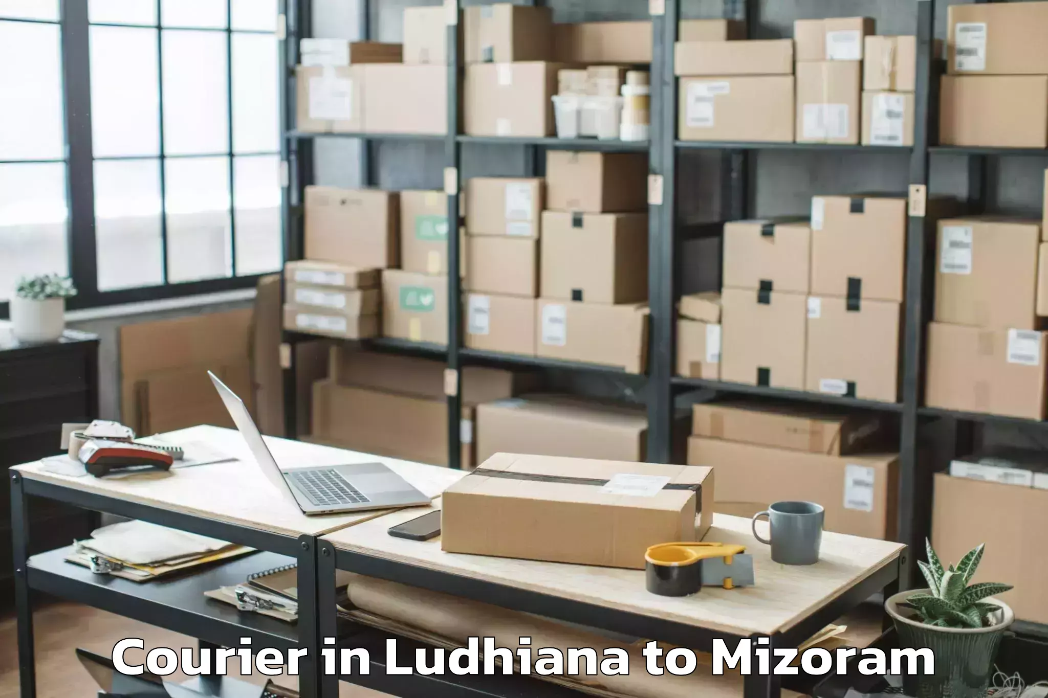 Ludhiana to Khawzawl Courier Booking